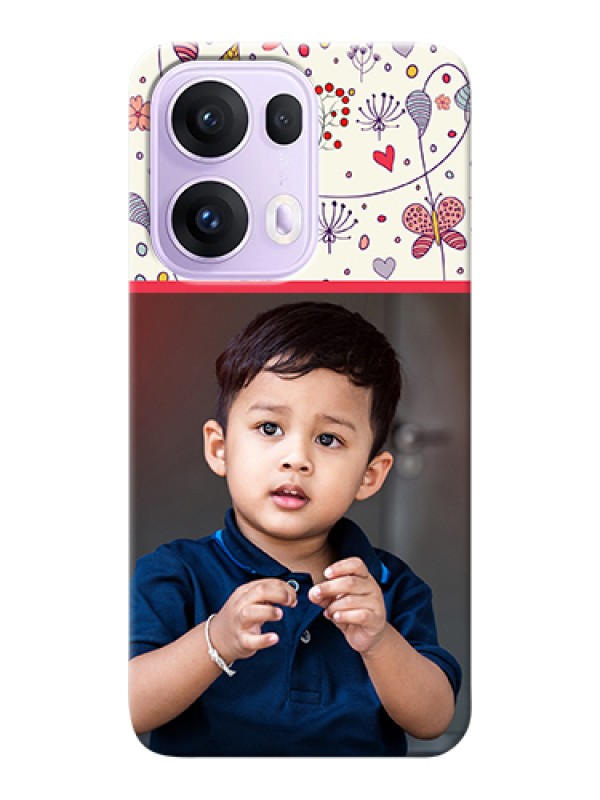 Custom Oppo Reno 13 Pro 5G Custom Hard Phone Case - Premium Floral Design