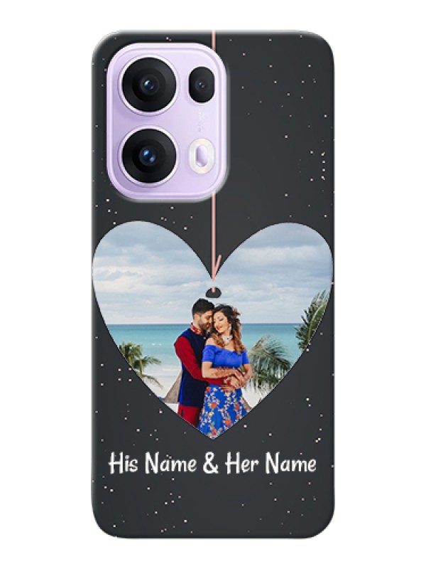 Custom Oppo Reno 13 Pro 5G Custom Hard Phone Case - Hanging Heart Design