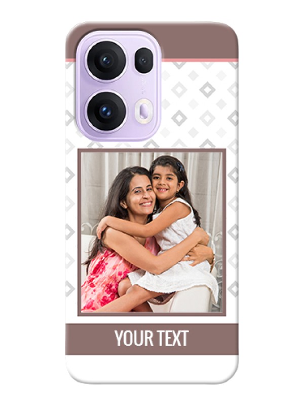 Custom Oppo Reno 13 Pro 5G Custom Hard Phone Case - Simple Diamond Design