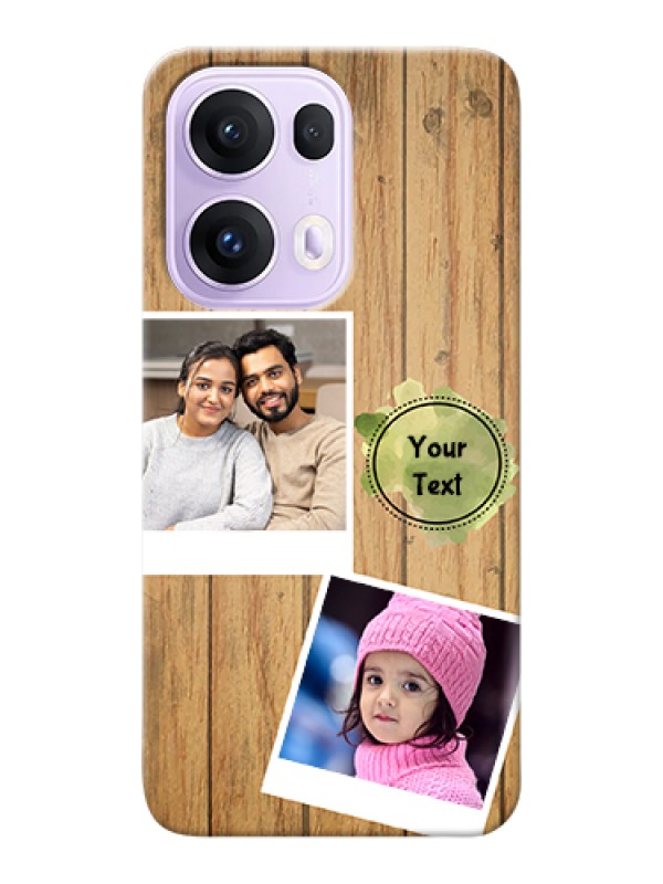 Custom Oppo Reno 13 Pro 5G Custom Hard Phone Case - Wooden Texture Design