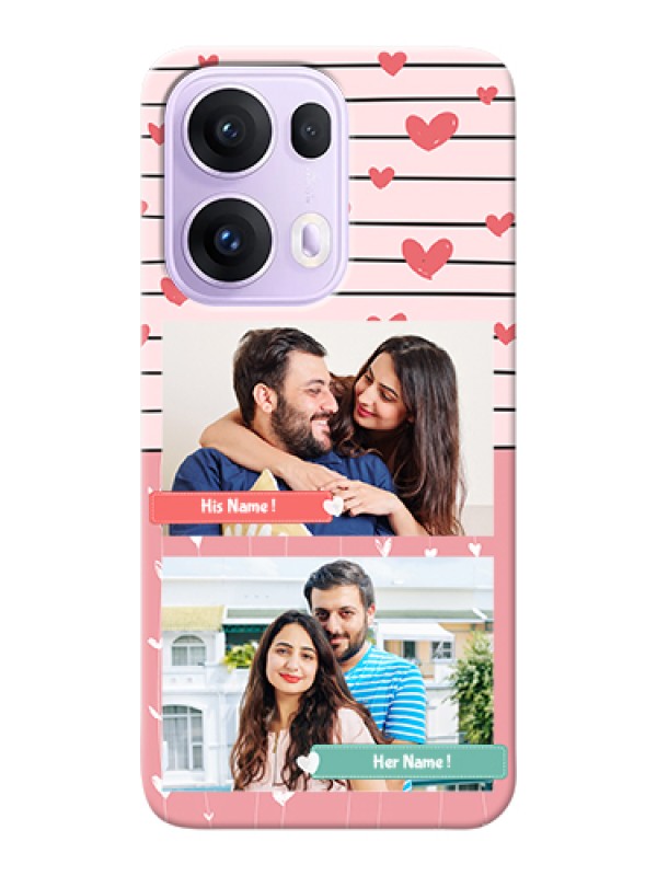 Custom Oppo Reno 13 Pro 5G Custom Hard Phone Case - Photo With Heart Design