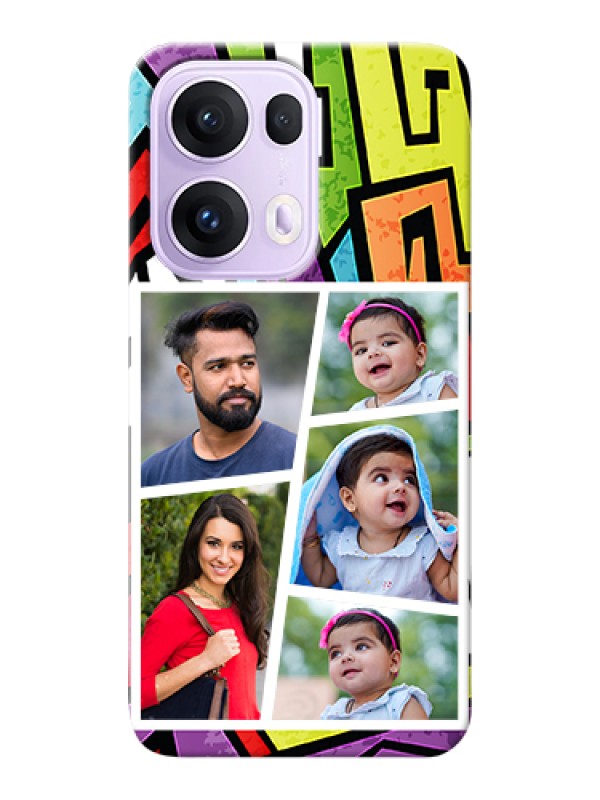 Custom Oppo Reno 13 Pro 5G Custom Hard Phone Case - Graffiti Pattern Design