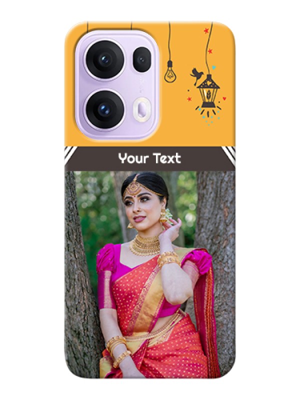 Custom Oppo Reno 13 Pro 5G Custom Hard Phone Case - With Family Picture And Icons