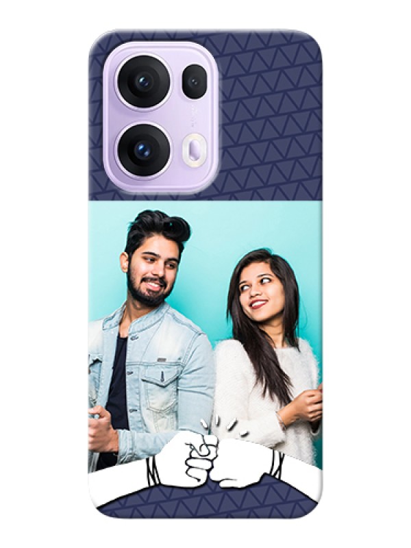 Custom Oppo Reno 13 Pro 5G Custom Hard Phone Case - With Best Friends Design