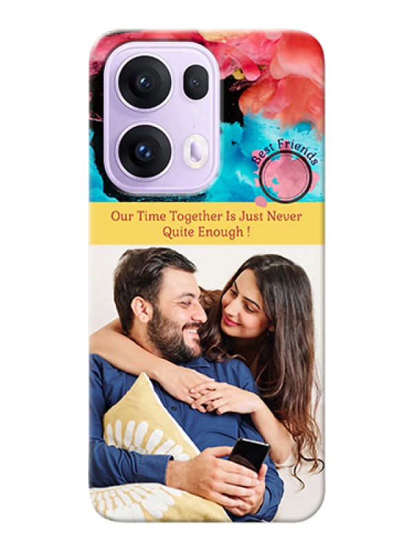 Custom Oppo Reno 13 Pro 5G Custom Hard Phone Case - Quote With Acrylic Painting Design