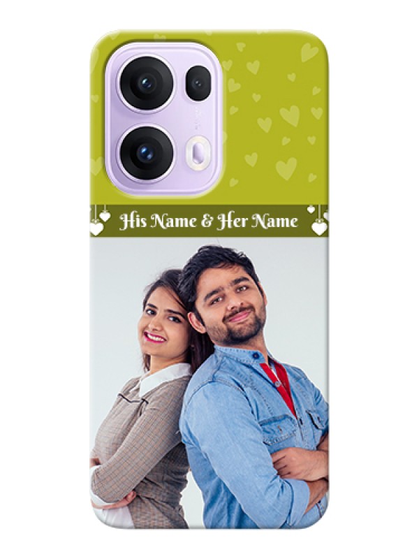 Custom Oppo Reno 13 Pro 5G Custom Hard Phone Case - You & Me Heart Design