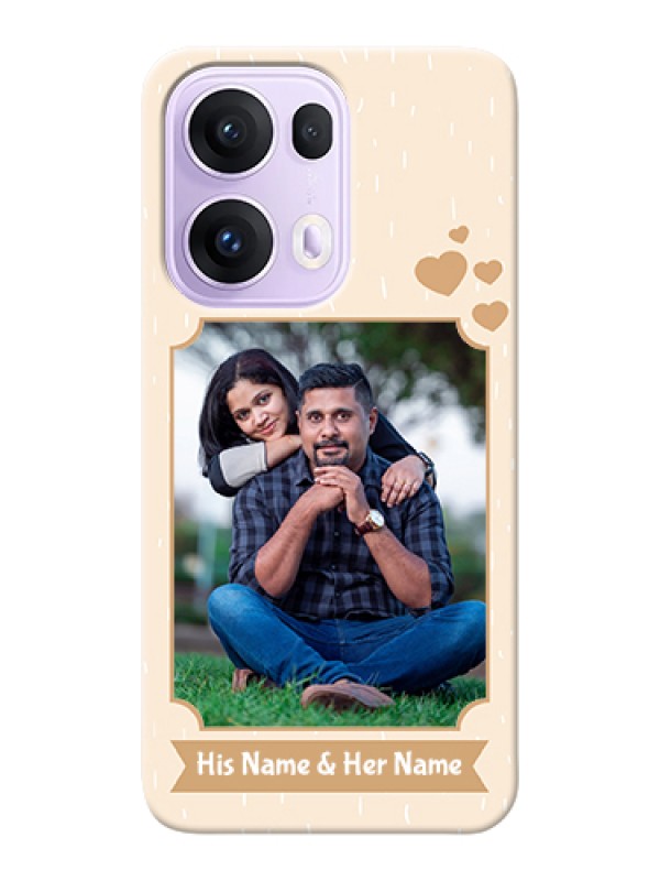 Custom Oppo Reno 13 Pro 5G Custom Hard Phone Case - With Confetti Love Design