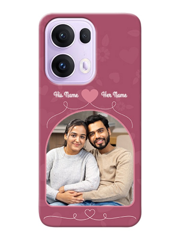 Custom Oppo Reno 13 Pro 5G Custom Hard Phone Case - Love Floral Design