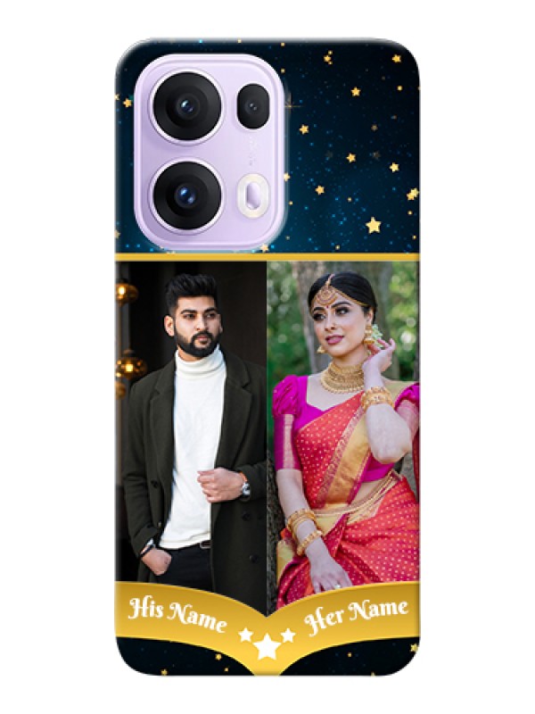 Custom Oppo Reno 13 Pro 5G Custom Hard Phone Case - Galaxy Stars Backdrop Design