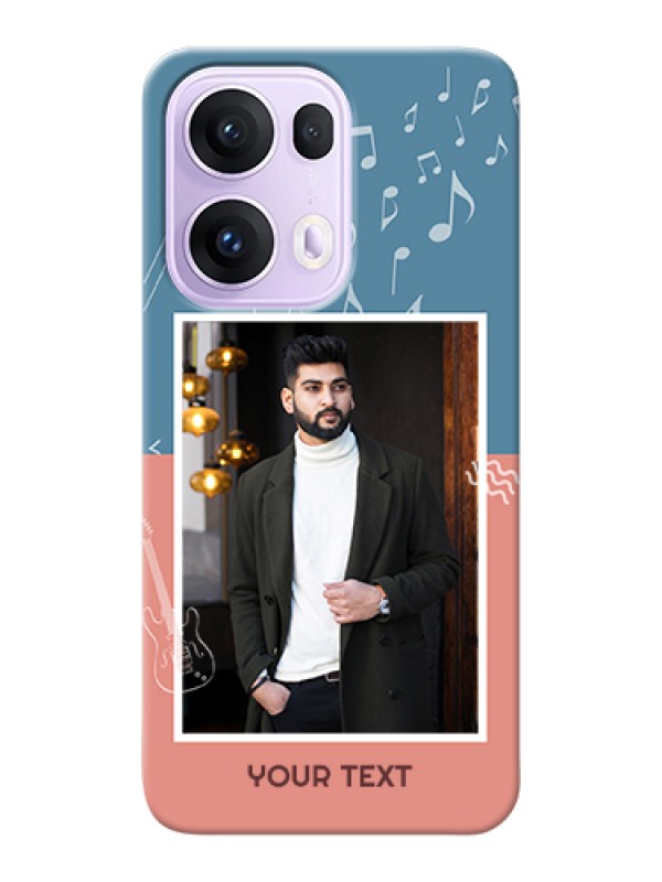 Custom Oppo Reno 13 Pro 5G Custom Hard Phone Case - With Color Musical Note Design