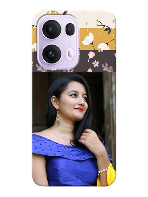 Custom Oppo Reno 13 Pro 5G Custom Hard Phone Case - Stylish Floral Design