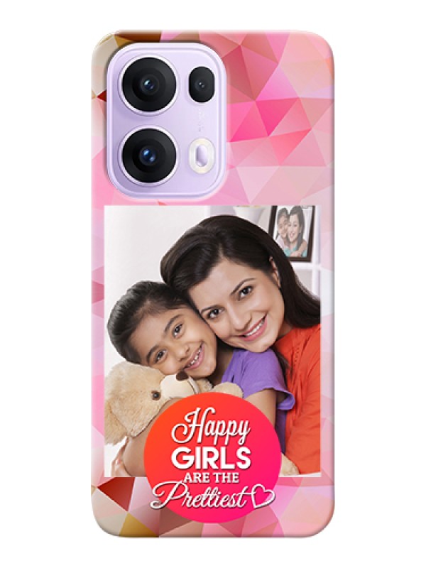 Custom Oppo Reno 13 Pro 5G Custom Hard Phone Case - Abstract Triangle Design