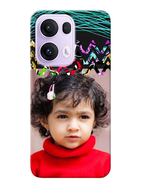 Custom Oppo Reno 13 Pro 5G Custom Hard Phone Case - Neon Abstract Design