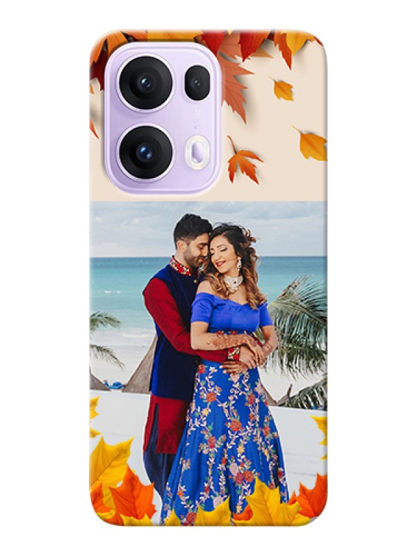 Custom Oppo Reno 13 Pro 5G Custom Hard Phone Case - Autumn Maple Leaves Design