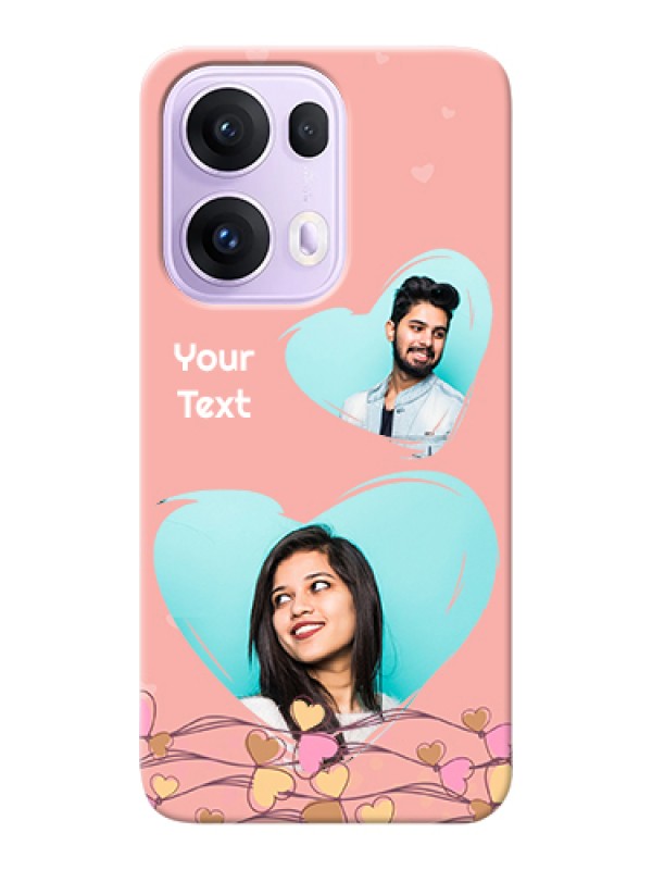 Custom Oppo Reno 13 Pro 5G Custom Hard Phone Case - Love Doodle Design