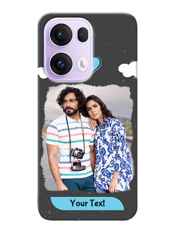 Custom Oppo Reno 13 Pro 5G Custom Hard Phone Case - Splashes With Love Doodles Design