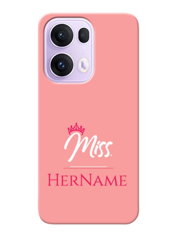 Custom Oppo Reno 13 Pro 5G Custom Hard Phone Case - Mrs With Name Design