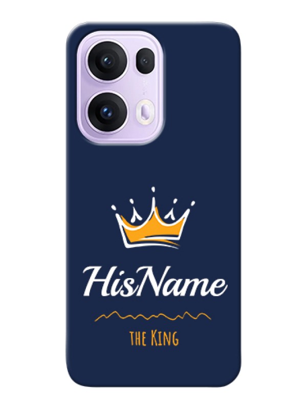 Custom Oppo Reno 13 Pro 5G Custom Hard Phone Case - King With Name Design