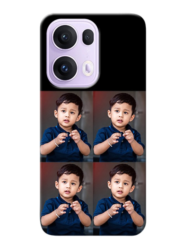 Custom Oppo Reno 13 Pro 5G Custom Hard Phone Case - 4 Image Holder Design