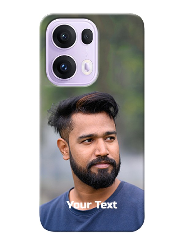 Custom Oppo Reno 13 Pro 5G Custom Hard Phone Case - Photo With Text Design