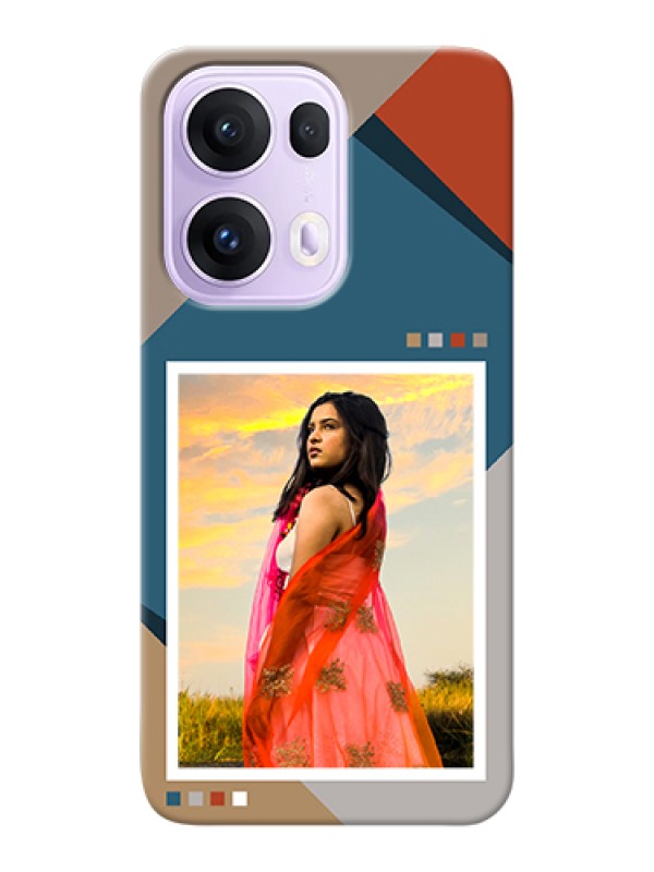 Custom Oppo Reno 13 Pro 5G Custom Hard Phone Case - Retro Color Pallet Design