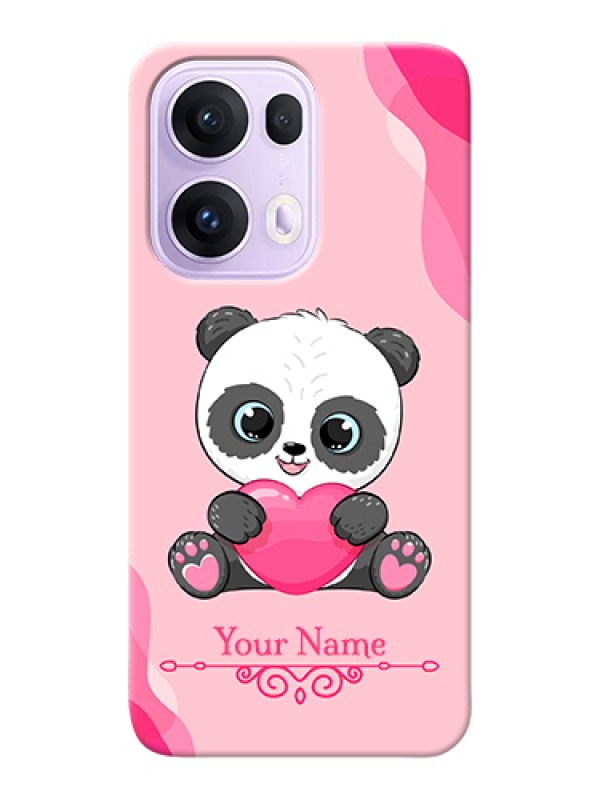 Custom Oppo Reno 13 Pro 5G Custom Hard Phone Case - Cute Panda Design