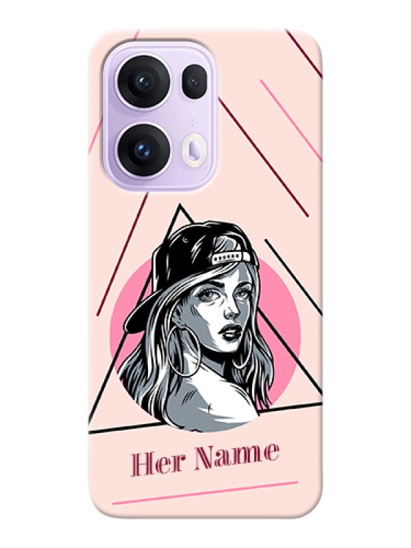 Custom Oppo Reno 13 Pro 5G Custom Hard Phone Case - Rockstar Girl Design
