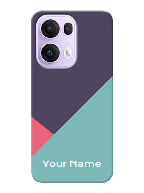 Custom Oppo Reno 13 Pro 5G Custom Hard Phone Case - Tri Color Abstract Design