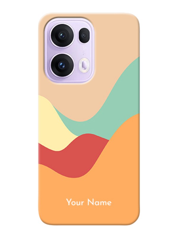 Custom Oppo Reno 13 Pro 5G Custom Hard Phone Case - Ocean Waves Multi - Colour Design