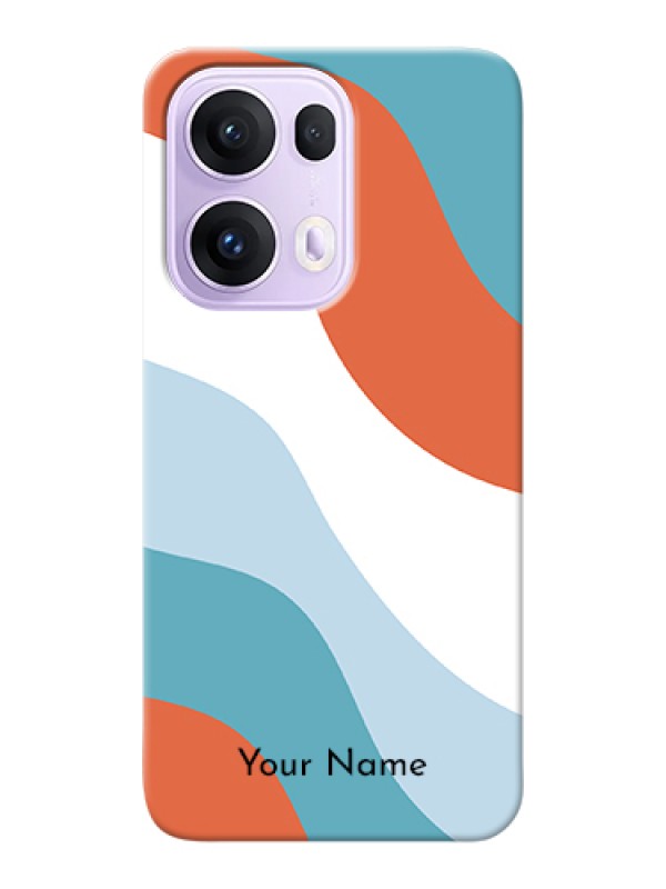 Custom Oppo Reno 13 Pro 5G Custom Hard Phone Case - Coloured Waves Design