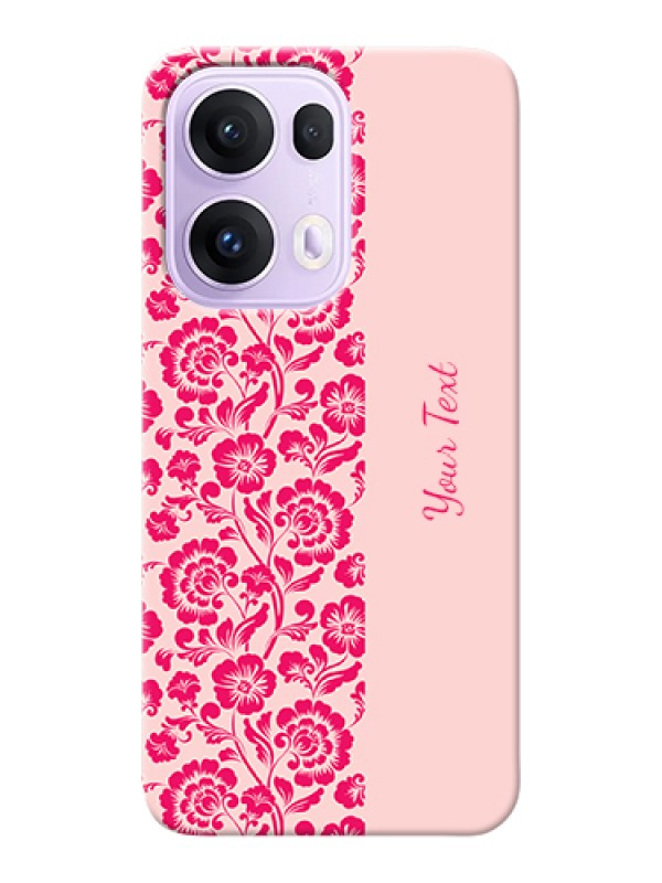 Custom Oppo Reno 13 Pro 5G Custom Hard Phone Case - Attractive Floral Pattern Design