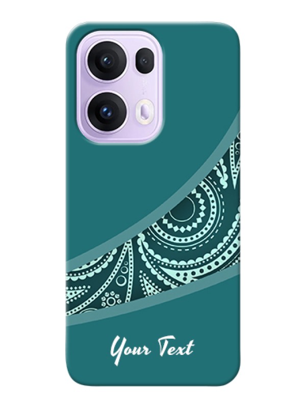 Custom Oppo Reno 13 Pro 5G Custom Hard Phone Case - Semi Visible Floral Design