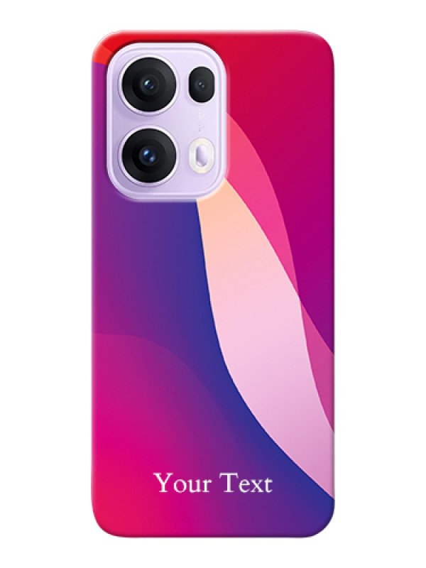 Custom Oppo Reno 13 Pro 5G Custom Hard Phone Case - Digital Abstract Overlap Design