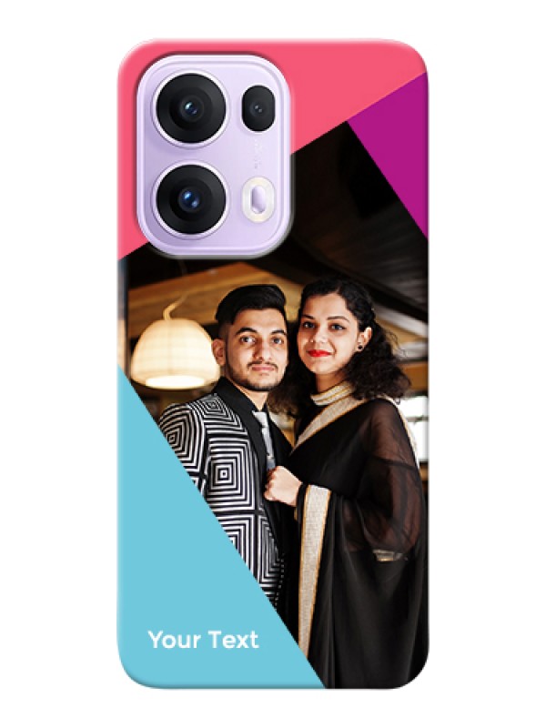 Custom Oppo Reno 13 Pro 5G Custom Hard Phone Case - Stacked Triple Colour Design