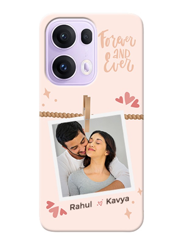 Custom Oppo Reno 13 Pro 5G Custom Hard Phone Case - Forever And Ever Love Design
