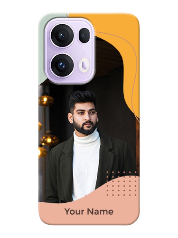 Custom Oppo Reno 13 Pro 5G Custom Hard Phone Case - Tri - Coloured Overlay Design