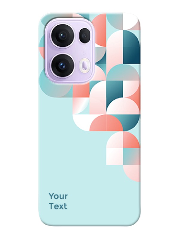 Custom Oppo Reno 13 Pro 5G Custom Hard Phone Case - Stylish Semi - Circle Pattern Design