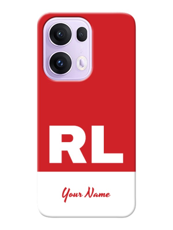 Custom Oppo Reno 13 Pro 5G Custom Hard Phone Case - Dual Tone Custom Text Design