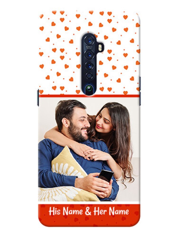 Custom Oppo Reno 2 Phone Back Covers: Orange Love Symbol Design