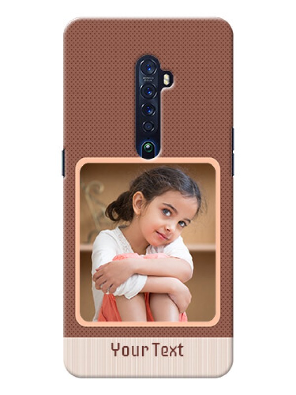 Custom Oppo Reno 2 Phone Covers: Simple Pic Upload Design