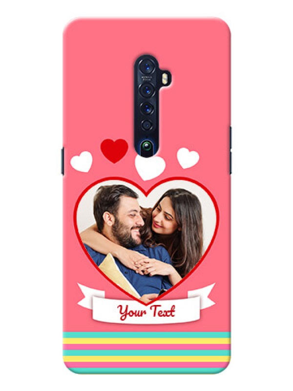 Custom Oppo Reno 2 Personalised mobile covers: Love Doodle Design