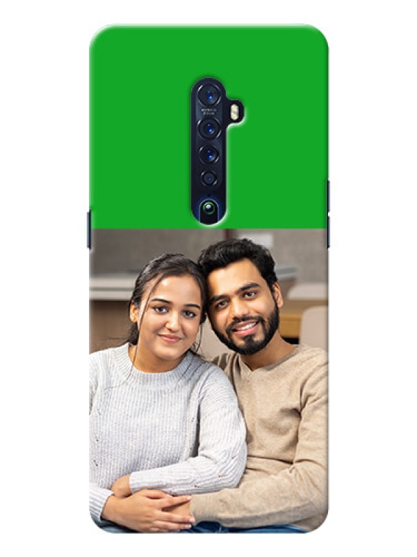 Custom Oppo Reno 2 Personalised mobile covers: Green Pattern Design