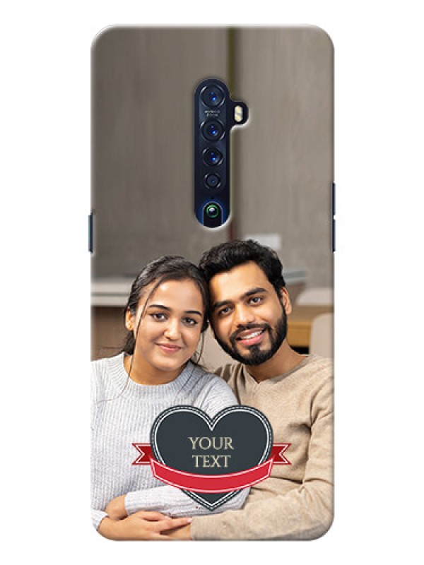 Custom Oppo Reno 2 mobile back covers online: Just Married Couple Design