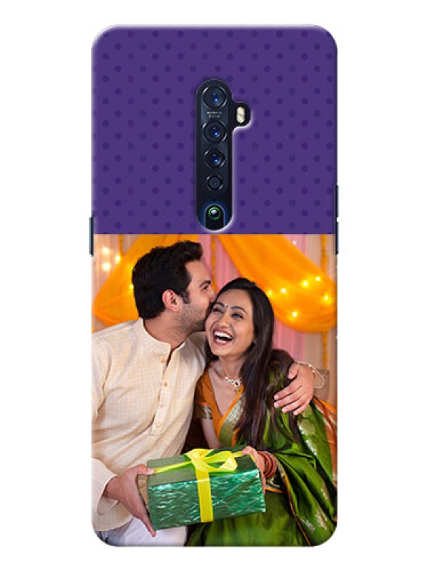 Custom Oppo Reno 2 mobile phone cases: Violet Pattern Design