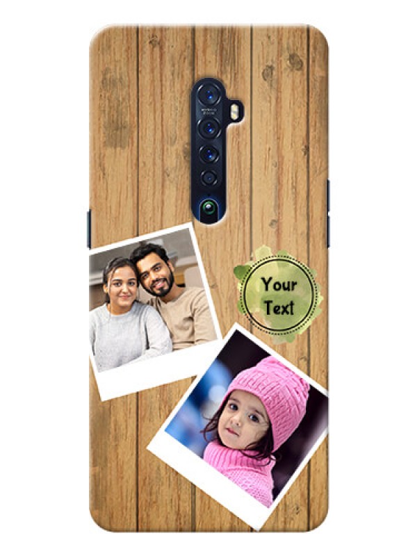 Custom Oppo Reno 2 Custom Mobile Phone Covers: Wooden Texture Design