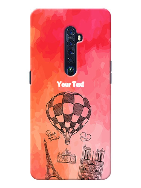 Custom Oppo Reno 2 Personalized Mobile Covers: Paris Theme Design