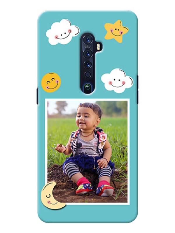 Custom Oppo Reno 2 Personalised Phone Cases: Smiley Kids Stars Design