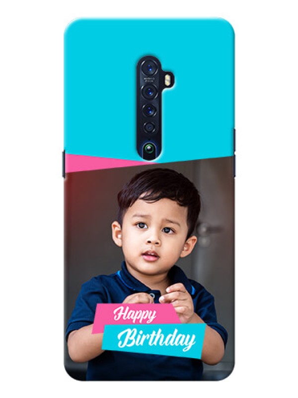 Custom Oppo Reno 2 Mobile Covers: Image Holder with 2 Color Design