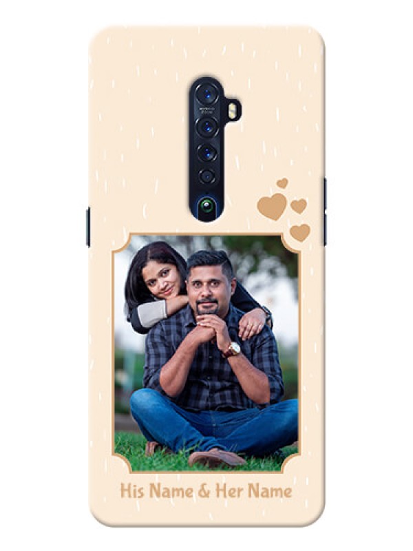 Custom Oppo Reno 2 mobile phone cases with confetti love design 