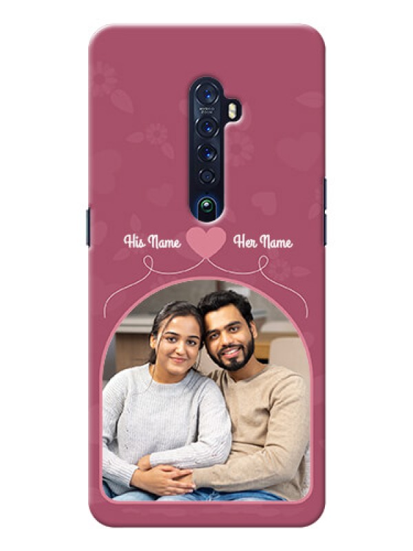 Custom Oppo Reno 2 mobile phone covers: Love Floral Design